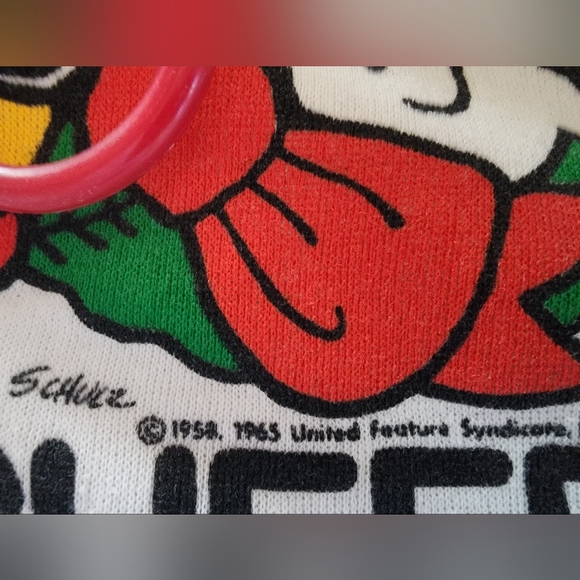 Vintage Artex White Snoopy Holiday Sweatshirt - Picture 5 of 6